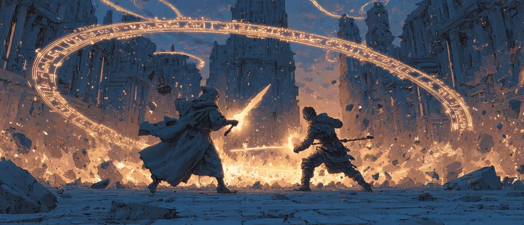 MUD games combat scene