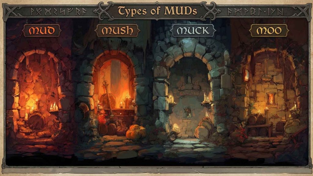 The different types of MUD games