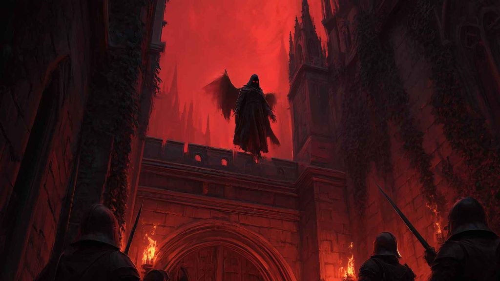 A vampire descending from above » Iron Realms Entertainment A vampire descending from above