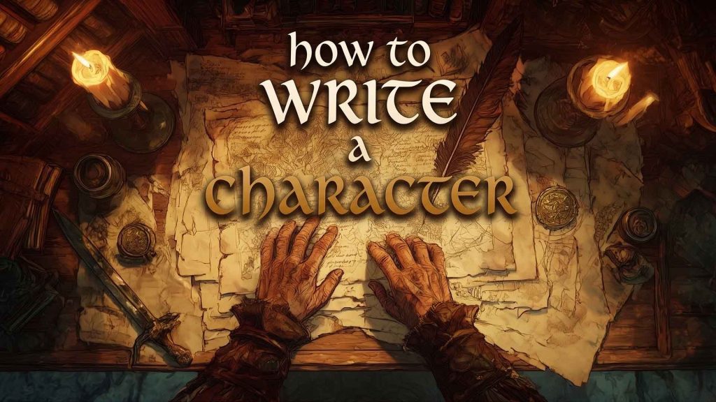 How to write a character.