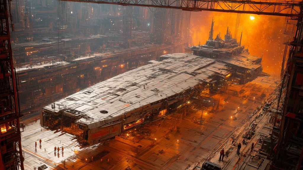 Starship in dock » Iron Realms Entertainment Starship in dock